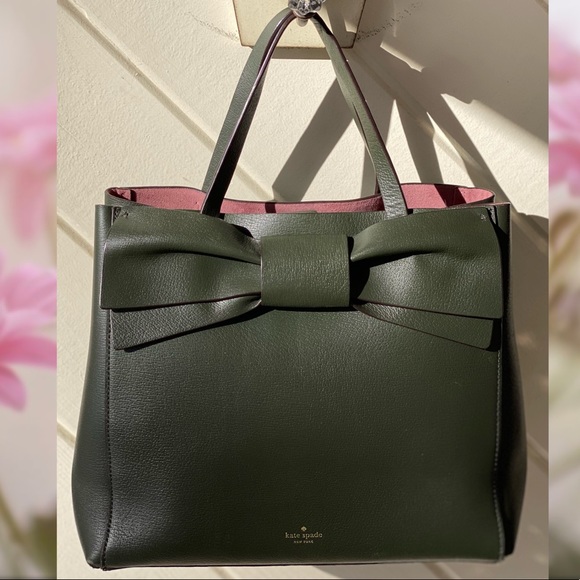 KATE SPADE OLIVE DRIVE BRIGETTE BOW SATCHEL PURSE